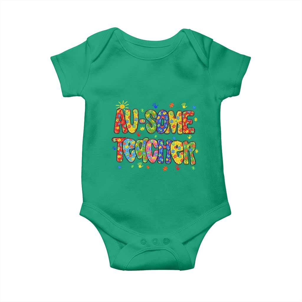 Autism Acceptance Special Education Teacher Baby Onesie Au Some Teacher