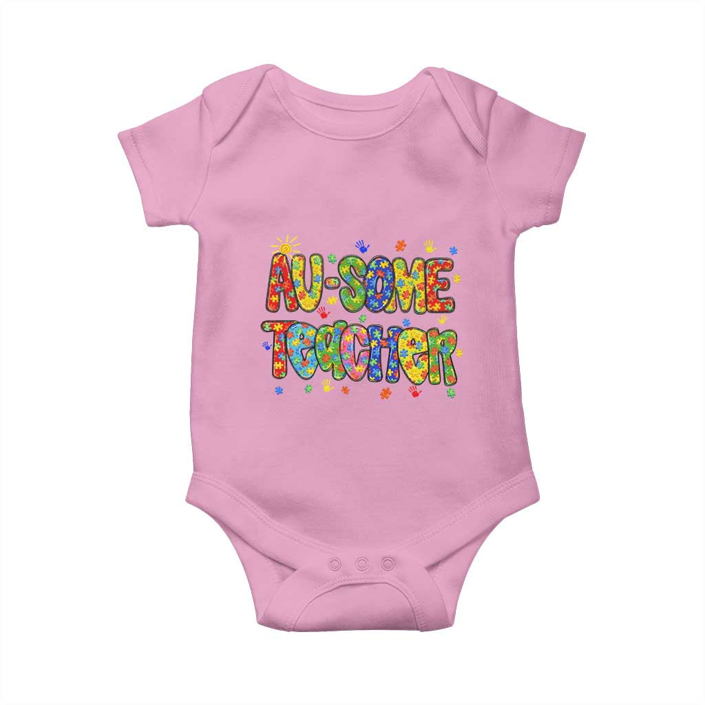 Autism Acceptance Special Education Teacher Baby Onesie Au Some Teacher