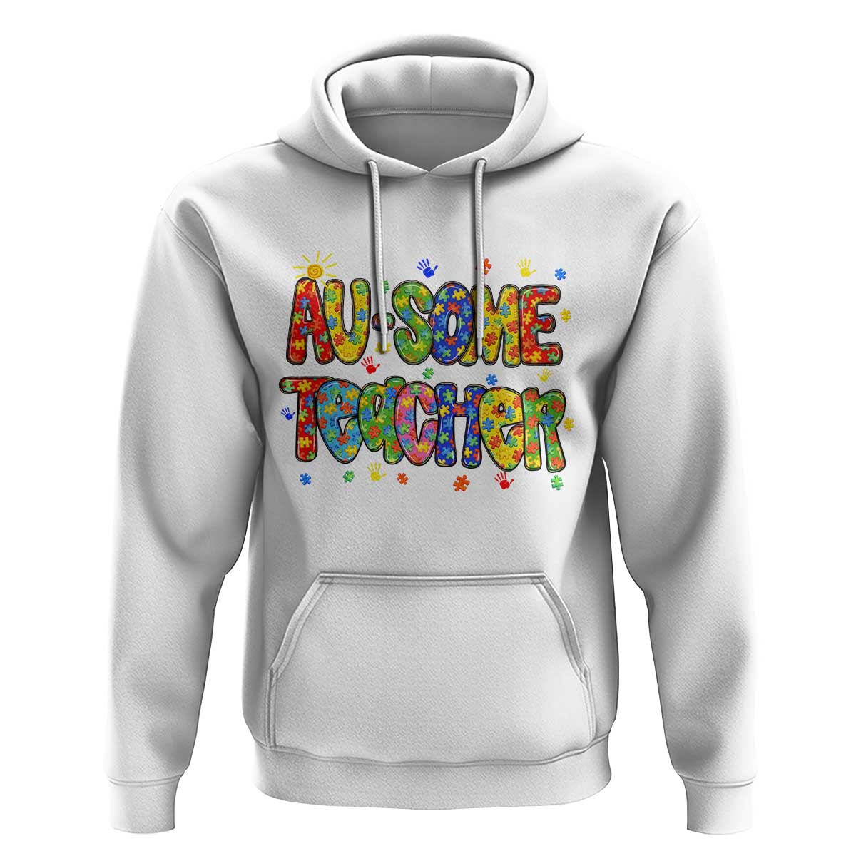 Autism Acceptance Special Education Teacher Hoodie Au Some Teacher