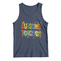 Autism Acceptance Special Education Teacher Tank Top Au Some Teacher