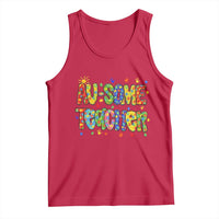 Autism Acceptance Special Education Teacher Tank Top Au Some Teacher