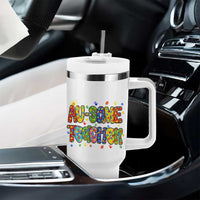Autism Acceptance Special Education Teacher Tumbler With Handle Au Some Teacher
