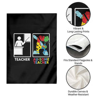 Funny Au Some Teacher Garden Flag Autism Acceptance Special Education Gift