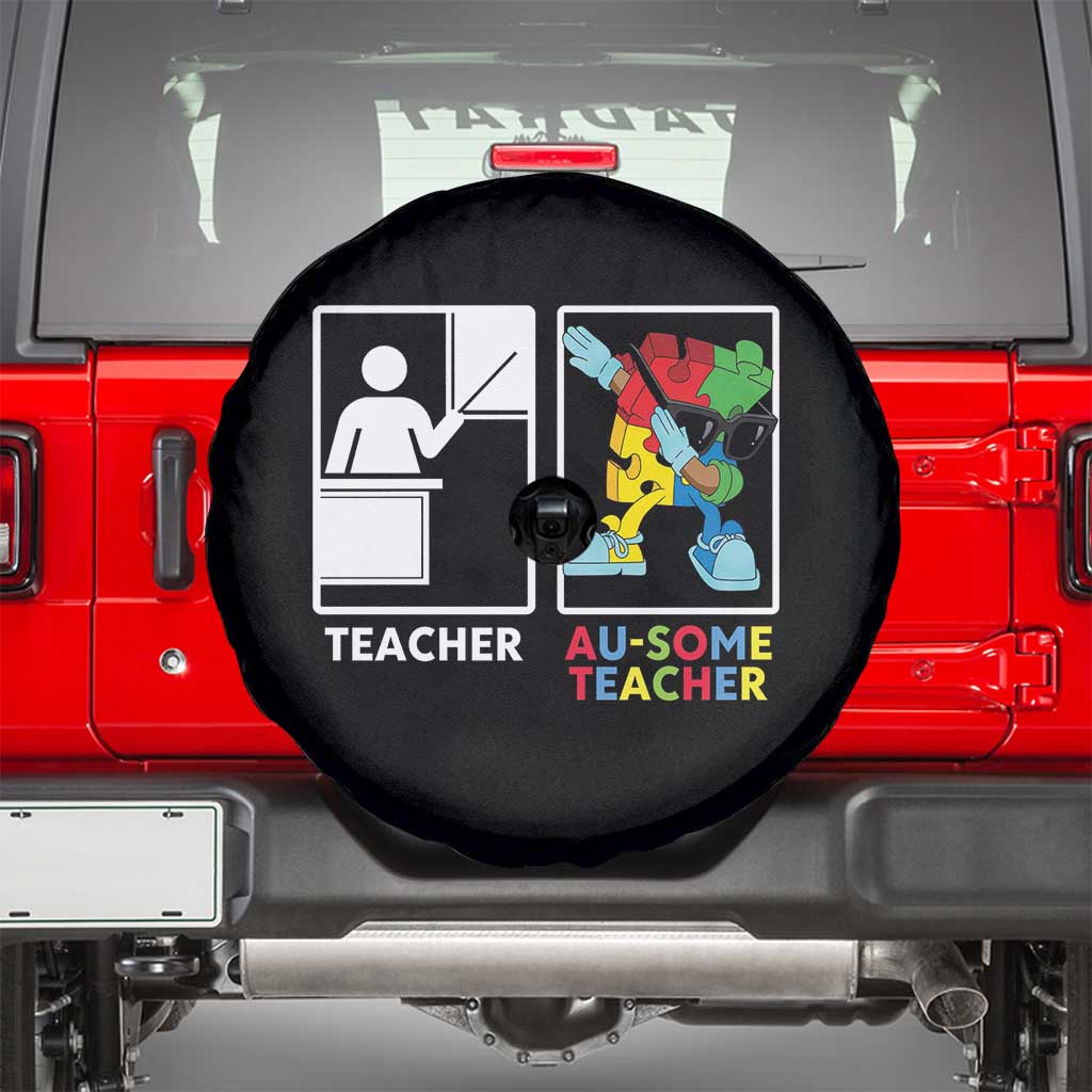 Funny Au Some Teacher Spare Tire Cover Autism Acceptance Special Education Gift