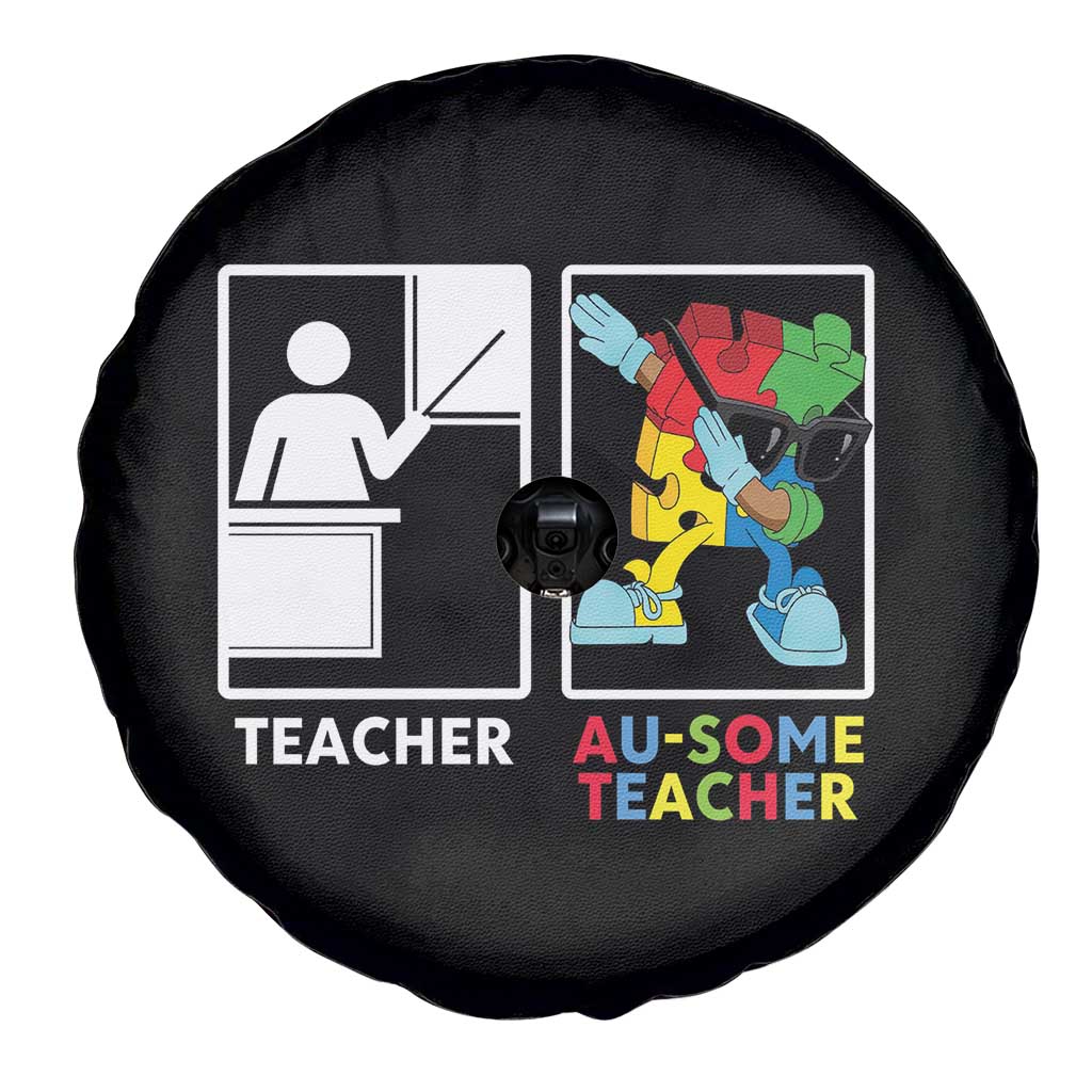 Funny Au Some Teacher Spare Tire Cover Autism Acceptance Special Education Gift
