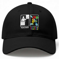 Funny Au Some Teacher Baseball Cap Autism Acceptance Special Education Gift
