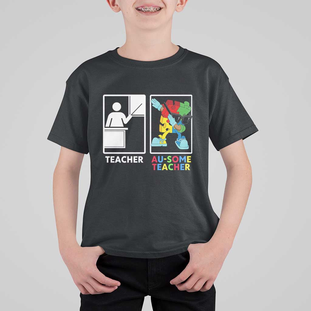 Funny Au Some Teacher T Shirt For Kid Autism Acceptance Special Education Gift