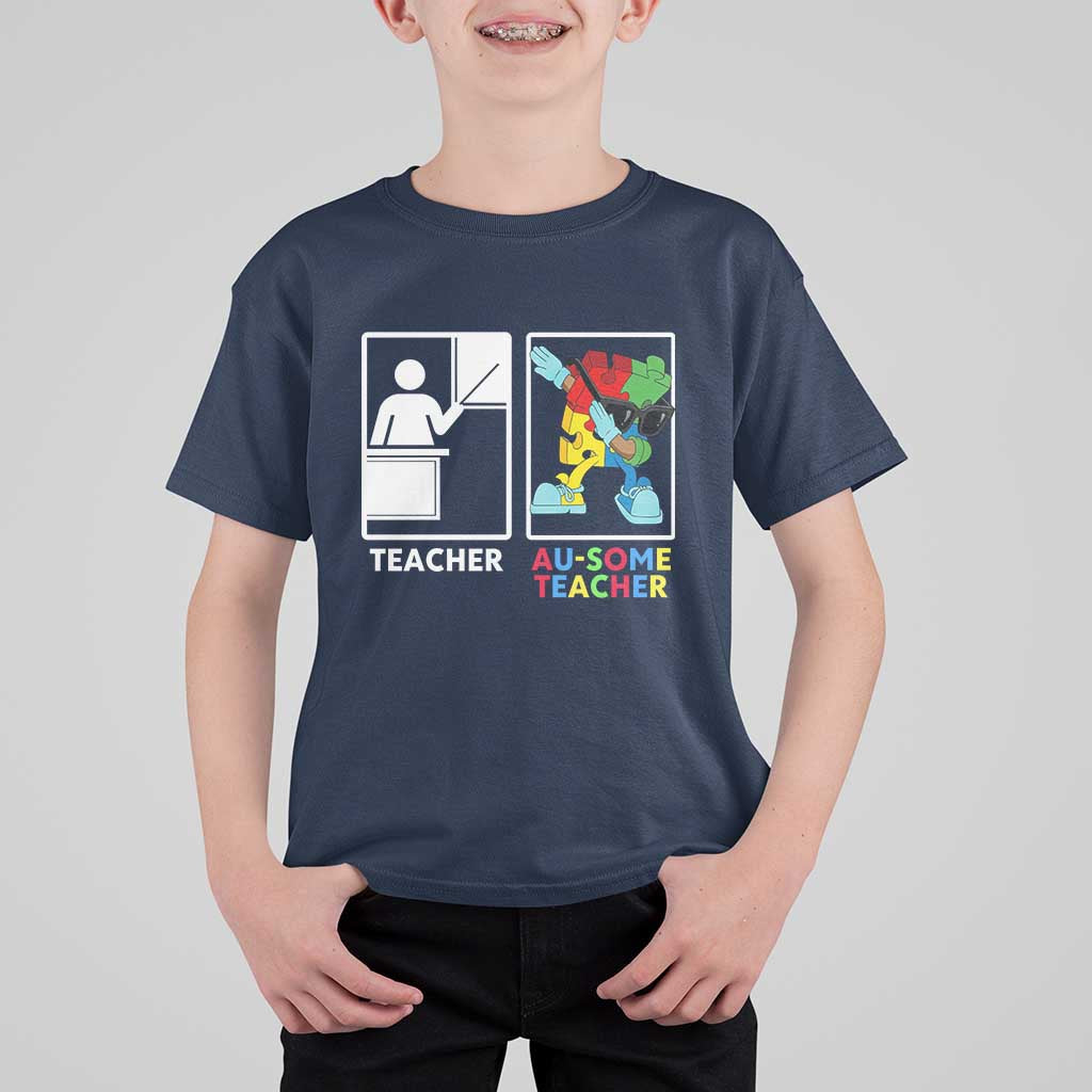 Funny Au Some Teacher T Shirt For Kid Autism Acceptance Special Education Gift