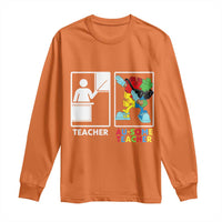 Funny Au Some Teacher Long Sleeve Shirt Autism Acceptance Special Education Gift