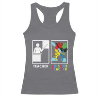 Funny Au Some Teacher Racerback Tank Top Autism Acceptance Special Education Gift