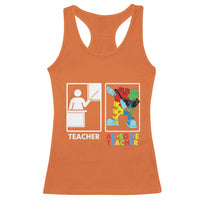 Funny Au Some Teacher Racerback Tank Top Autism Acceptance Special Education Gift