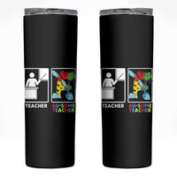 Funny Au Some Teacher Skinny Tumbler Autism Acceptance Special Education Gift