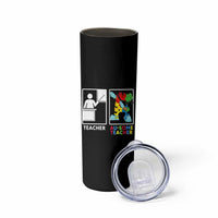 Funny Au Some Teacher Skinny Tumbler Autism Acceptance Special Education Gift