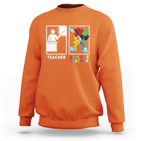 Funny Au Some Teacher Sweatshirt Autism Acceptance Special Education Gift