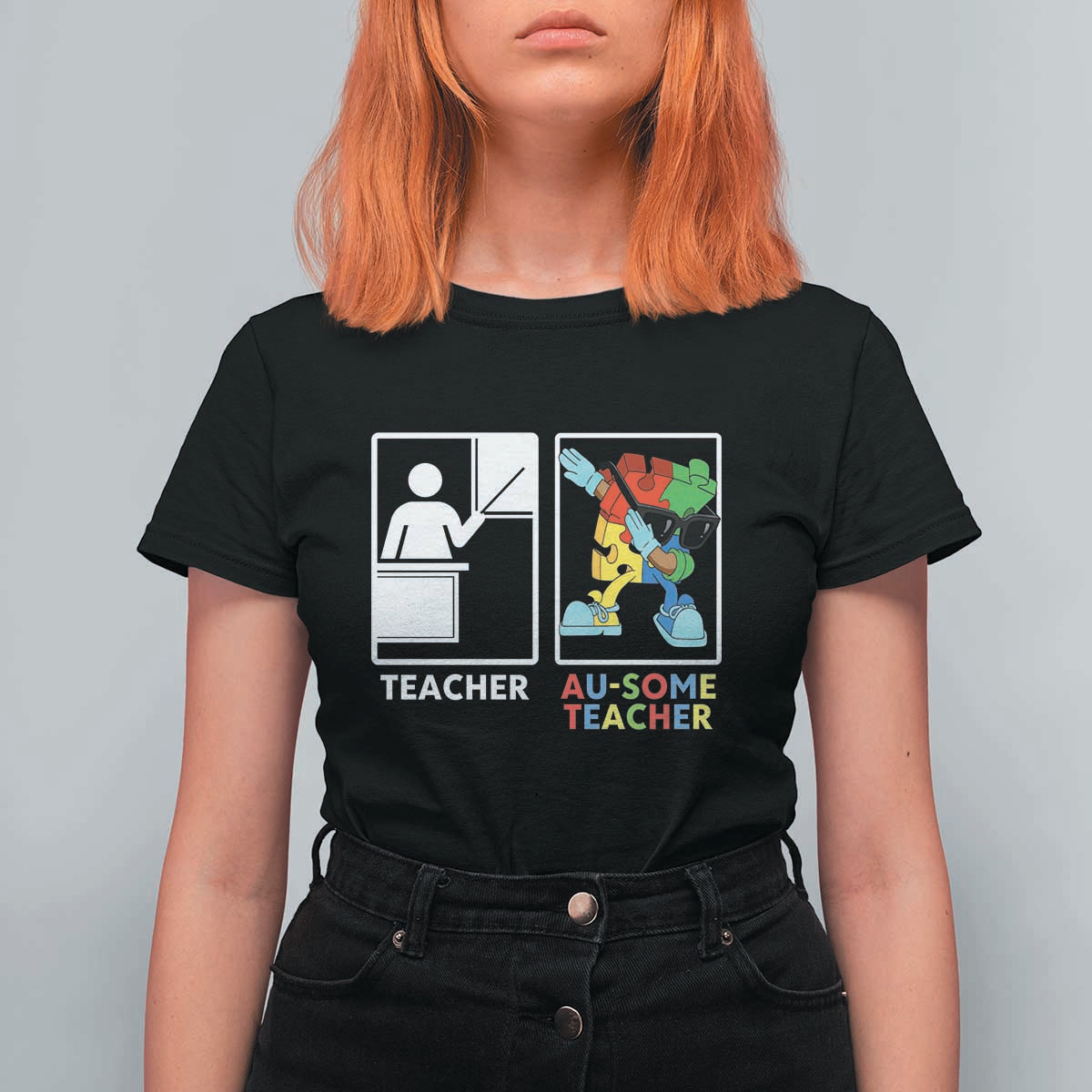 Funny Au Some Teacher T Shirt For Women Autism Acceptance Special Education Gift