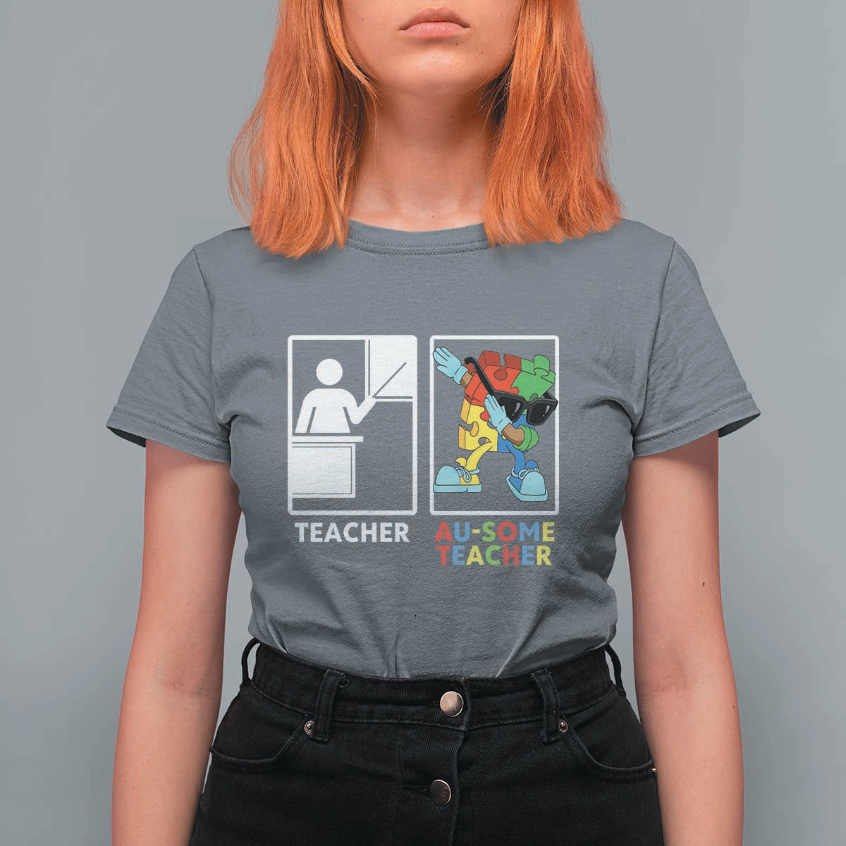 Funny Au Some Teacher T Shirt For Women Autism Acceptance Special Education Gift