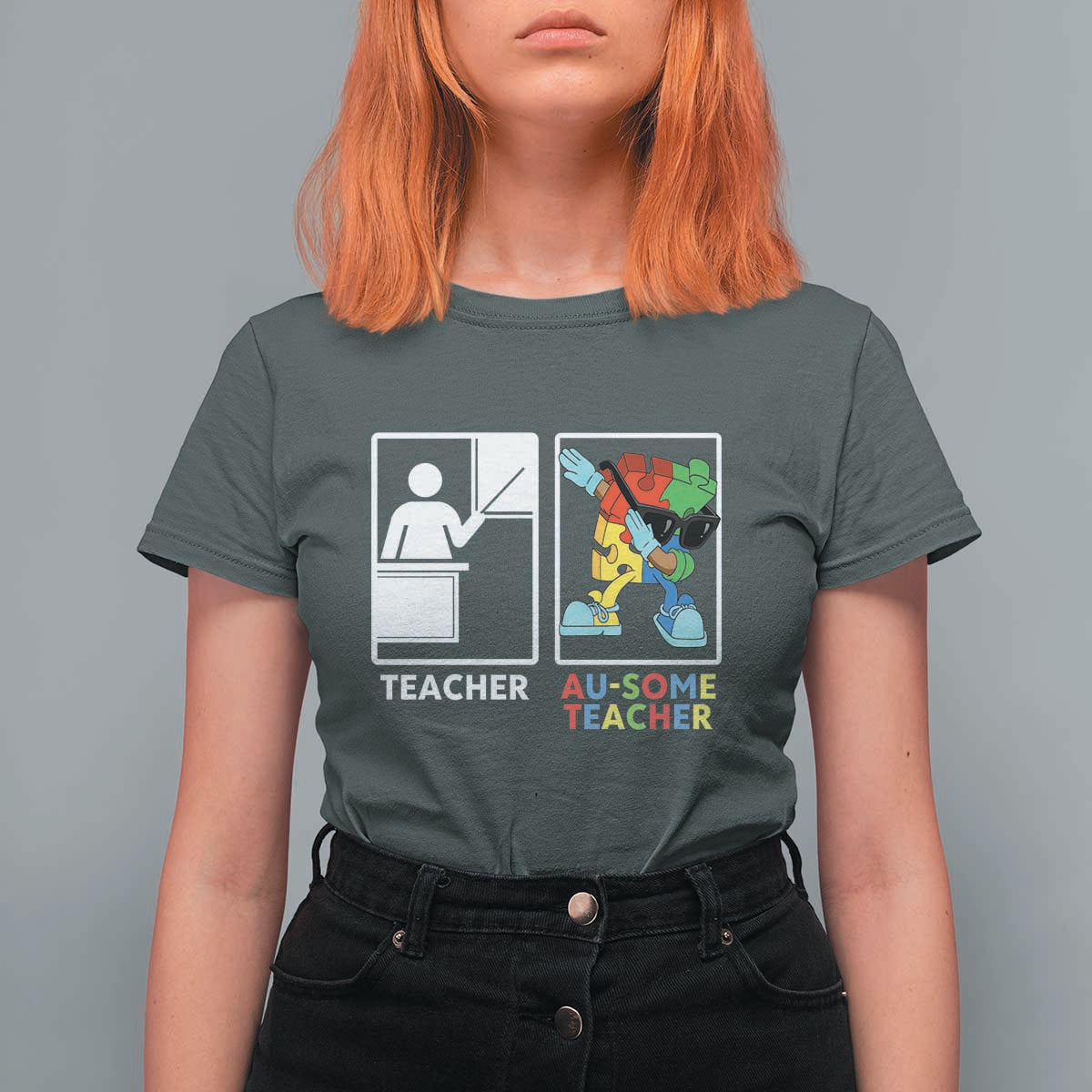 Funny Au Some Teacher T Shirt For Women Autism Acceptance Special Education Gift
