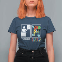 Funny Au Some Teacher T Shirt For Women Autism Acceptance Special Education Gift