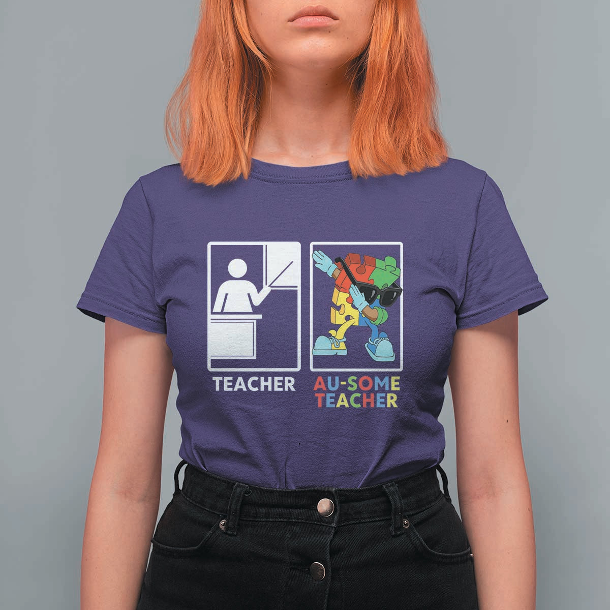 Funny Au Some Teacher T Shirt For Women Autism Acceptance Special Education Gift