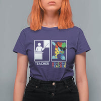 Funny Au Some Teacher T Shirt For Women Autism Acceptance Special Education Gift