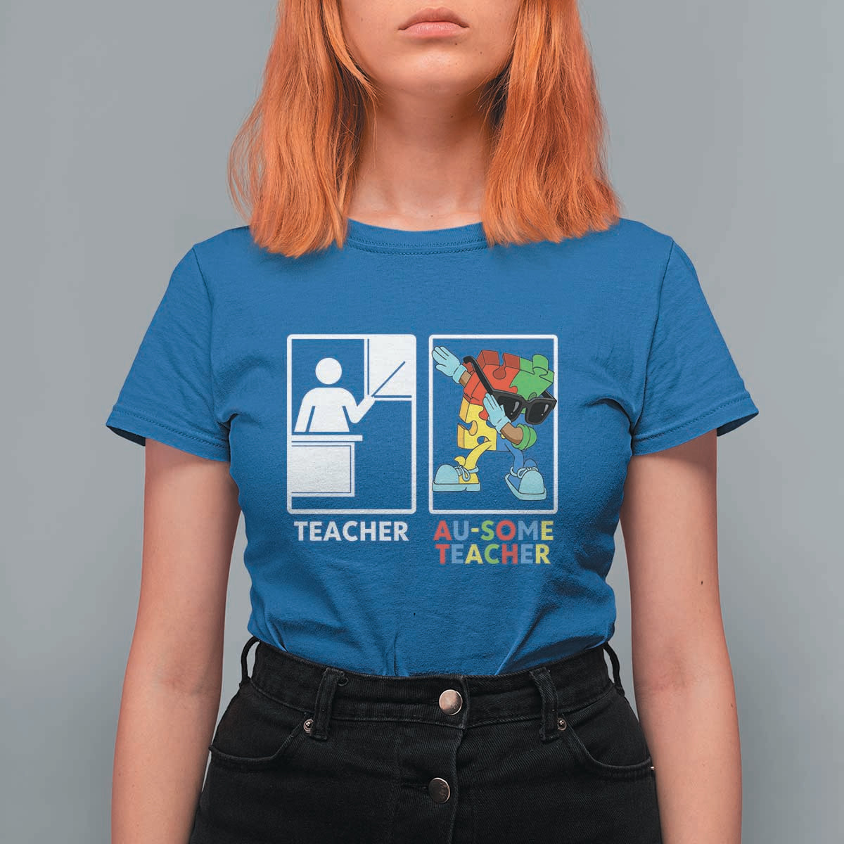 Funny Au Some Teacher T Shirt For Women Autism Acceptance Special Education Gift