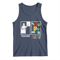 Funny Au Some Teacher Tank Top Autism Acceptance Special Education Gift