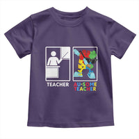 Funny Au Some Teacher Toddler T Shirt Autism Acceptance Special Education Gift