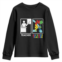 Funny Au Some Teacher Youth Sweatshirt Autism Acceptance Special Education Gift