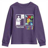 Funny Au Some Teacher Youth Sweatshirt Autism Acceptance Special Education Gift
