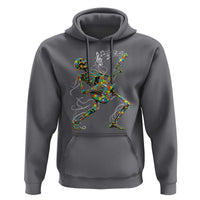 Autism Acceptance Rock Guitar Skeleton Hoodie Music Lover