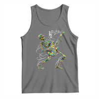 Autism Acceptance Rock Guitar Skeleton Tank Top Music Lover