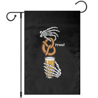 Prost Beer Lover Skeleton Hands German Festival Graphic Garden Flag