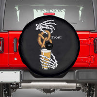 Prost Beer Lover Skeleton Hands German Festival Graphic Spare Tire Cover
