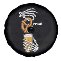 Prost Beer Lover Skeleton Hands German Festival Graphic Spare Tire Cover