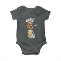 Prost Beer Lover Skeleton Hands German Festival Graphic Baby Onesie