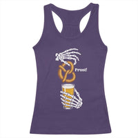Prost Beer Lover Skeleton Hands German Festival Graphic Racerback Tank Top