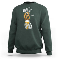 Prost Beer Lover Skeleton Hands German Festival Graphic Sweatshirt