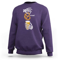 Prost Beer Lover Skeleton Hands German Festival Graphic Sweatshirt