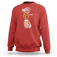 Prost Beer Lover Skeleton Hands German Festival Graphic Sweatshirt