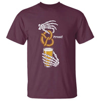 Prost Beer Lover Skeleton Hands German Festival Graphic T Shirt