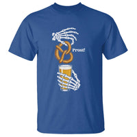 Prost Beer Lover Skeleton Hands German Festival Graphic T Shirt