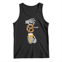 Prost Beer Lover Skeleton Hands German Festival Graphic Tank Top