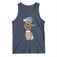 Prost Beer Lover Skeleton Hands German Festival Graphic Tank Top