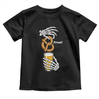 Prost Beer Lover Skeleton Hands German Festival Graphic Toddler T Shirt
