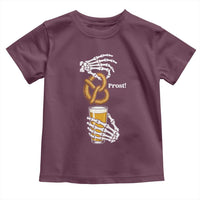 Prost Beer Lover Skeleton Hands German Festival Graphic Toddler T Shirt