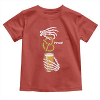 Prost Beer Lover Skeleton Hands German Festival Graphic Toddler T Shirt