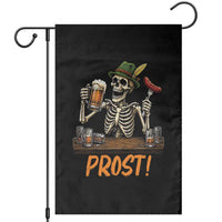 Funny Skeleton Oktoberfest Garden Flag Prost Beer Lover Bavarian Gift