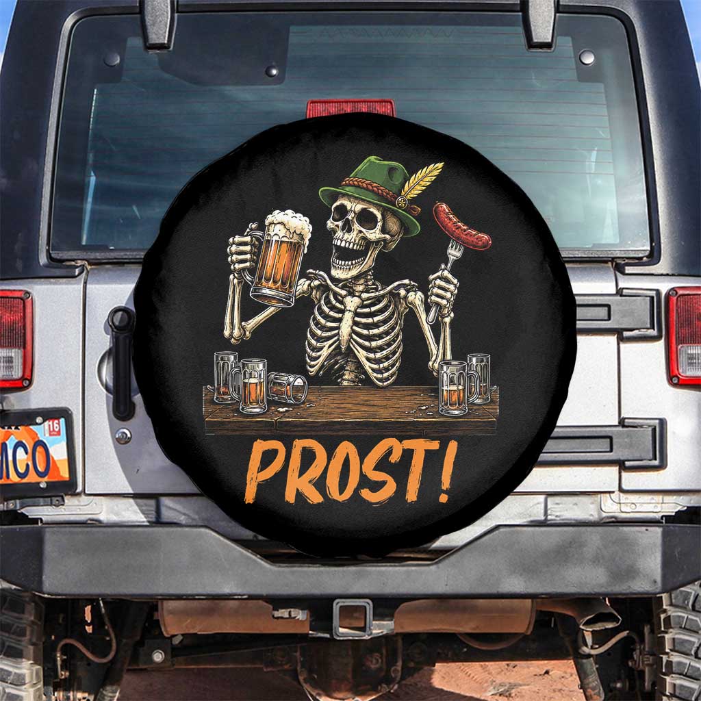 Funny Skeleton Oktoberfest Spare Tire Cover Prost Beer Lover Bavarian Gift