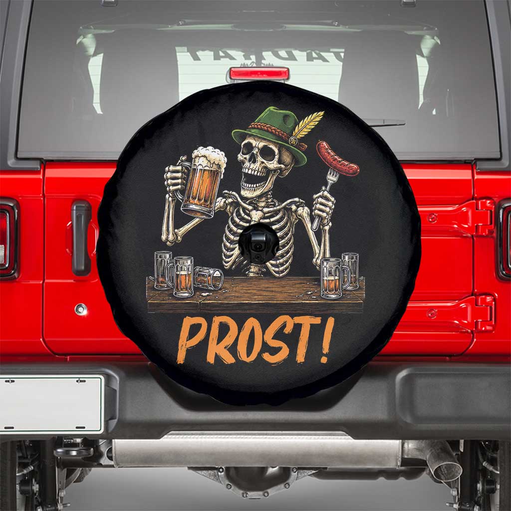 Funny Skeleton Oktoberfest Spare Tire Cover Prost Beer Lover Bavarian Gift