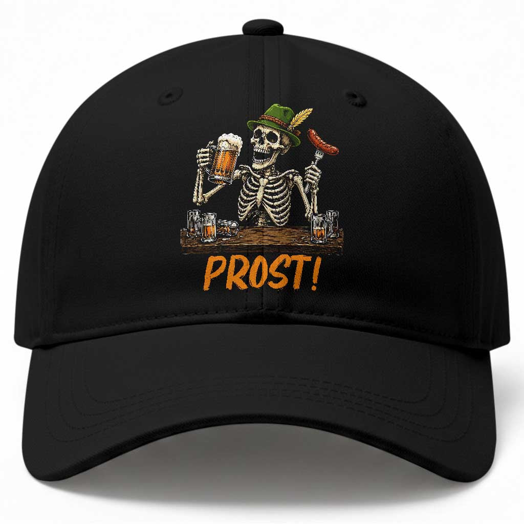 Funny Skeleton Oktoberfest Baseball Cap Prost Beer Lover Bavarian Gift
